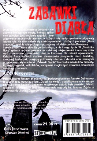 Zabawki diabła - Anna Kańtoch [AUDIOBOOK] [CD-MP3]