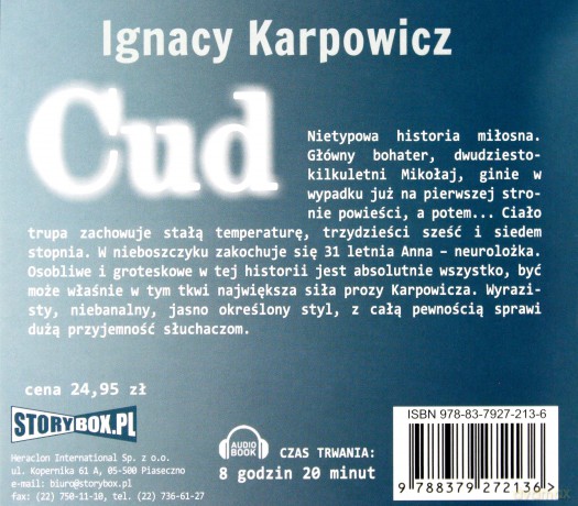 Cud - Ignacy Karpowicz [AUDIOBOOK] [CD-MP3]