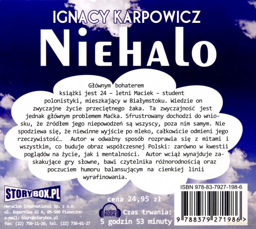 Niehalo - Ignacy Karpowicz [AUDIOBOOK] [CD-MP3]