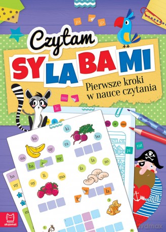 Czytam sylabami. Pierwsze kroki w nauce czytania + naklejki - Renata Ziętara [KSIĄŻKA]
