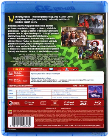 Alicja w Krainie Czarów 3D [Blu-Ray]+[Blu-Ray 3D]