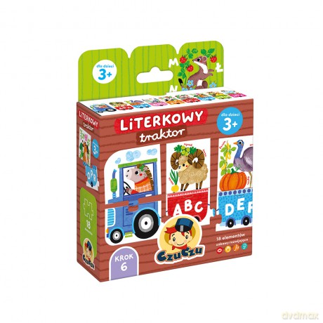 Literkowy Traktor CzuCzu [PUZZLE]