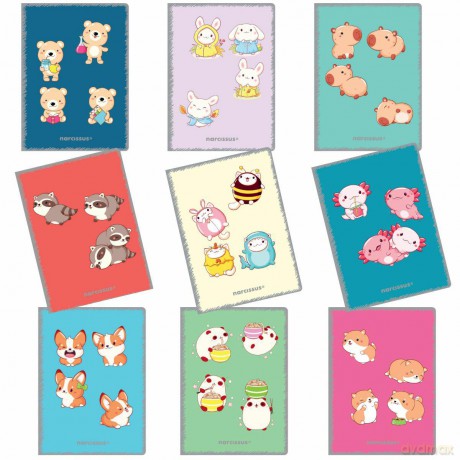 Zeszyt A5 32k.kratka PP Kawaii 1szt. mix