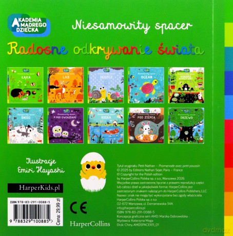 Kurczaczek. Akademia mądrego dziecka. Niesamowity spacer - Nathalie Choux [KSIĄŻKA]