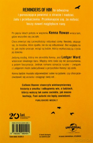 Reminders of Him. Cząstka ciebie, którą znam (okładka filmowa) - Colleen Hoover [KSIĄŻKA]