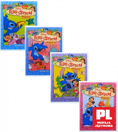 Lilo i Stich Przygoda 1+2+3+4 Pakiet  [4DVD]