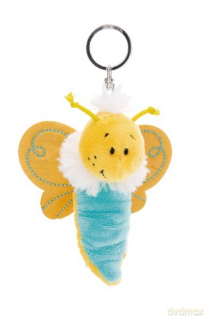 NICI wieszak/brelok na klucze żółty motyl 10 cm