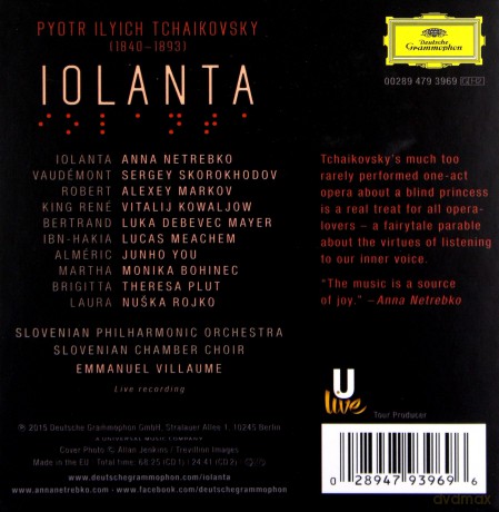 Anna Netrebko: Tchaikovsky: Iolanta [2CD]
