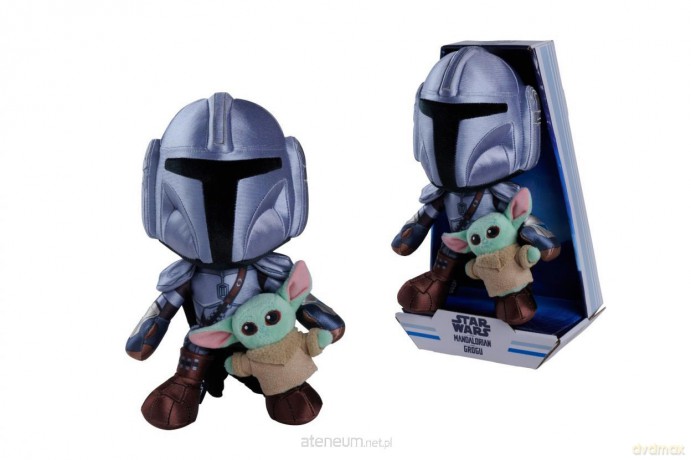 Disney Mandalorian z mini Grogu 25cm [FIGURKA]