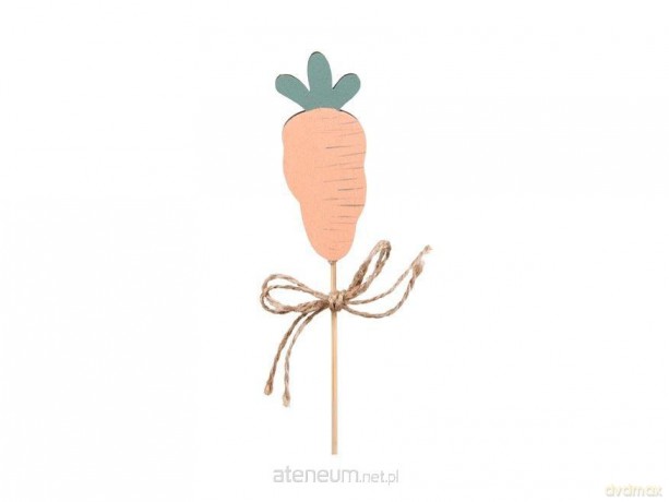 Marchew na piku drewniana 27,5x3,5cm