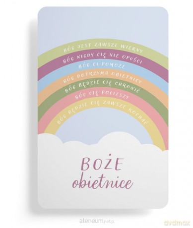 Magnes na lodówkę - Boże obietnice - tęcza