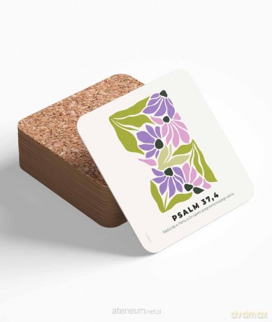 Podstawka korkowa - Raduj się w Panu - modern
