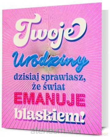 Karnet B6 Urodziny