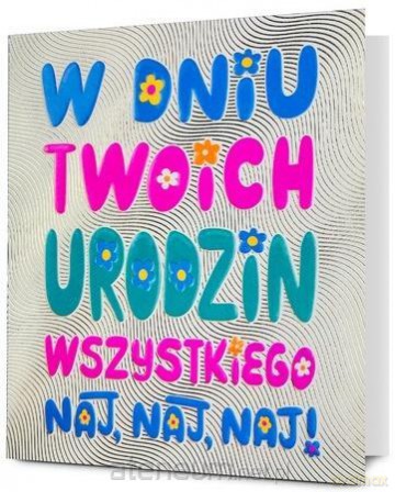 Karnet B6 Urodziny
