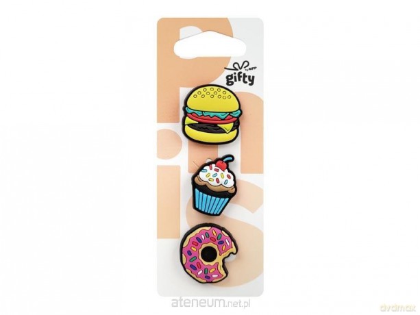 Przypinki silikonowe fast food 3szt