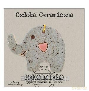 Zawieszka ceramiczna - Słoń