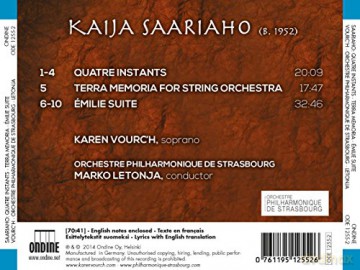 Karen Vourc\'h: Saariaho:Quatre Instants [CD]