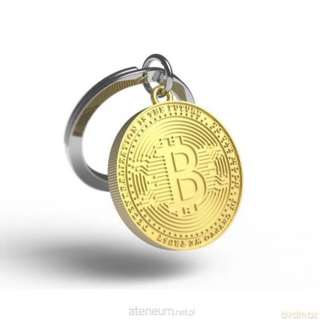 Brelok do kluczy 3D kryptowaluta bitcoin
