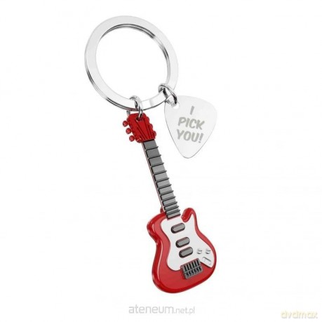 Brelok do kluczy 3D gitara i kostka do gry