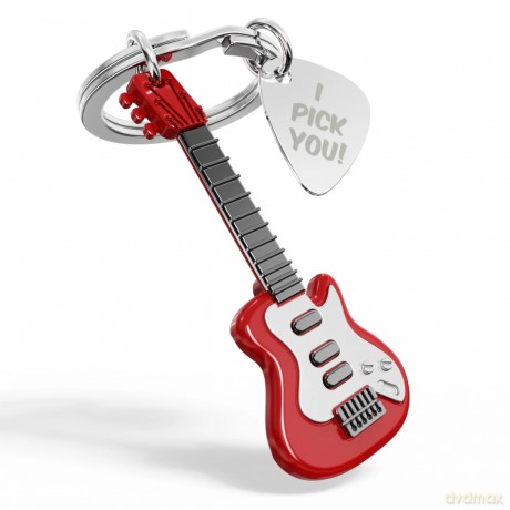 Brelok do kluczy 3D gitara i kostka do gry