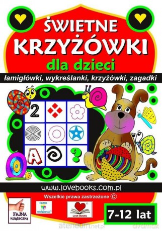 Świetne krzyżówkia dzieci 7-12lat - Love Books Wileński [KSIĄŻKA]