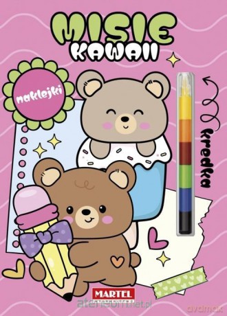 Modułowa kredka. Kawaii misie z naklejkami - Katarzyna Salamon [KSIĄŻKA]