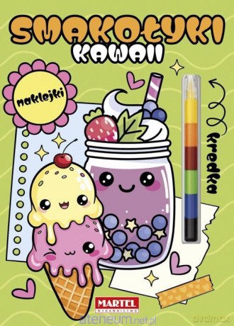 Modułowa kredka. Kawaii smakołyki z naklejkami - Katarzyna Salamon [KSIĄŻKA]