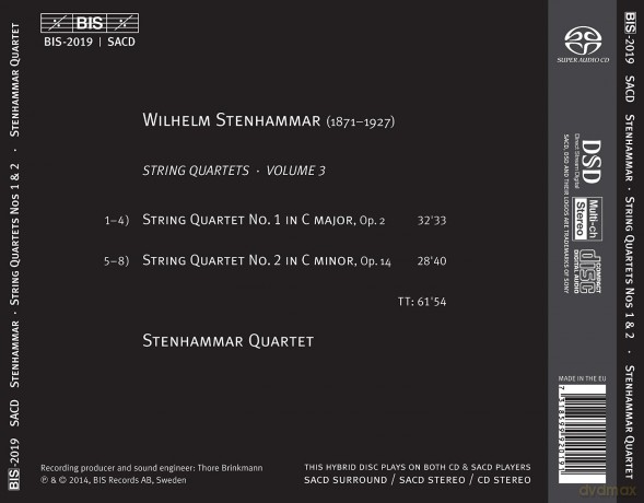 Stenhammar Quartet: Stenhammar:String Quartets [CD]