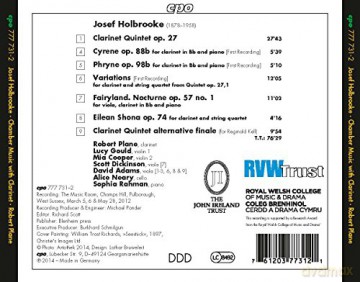 Robert Plane: Holbrooke:Chamber Music [CD]