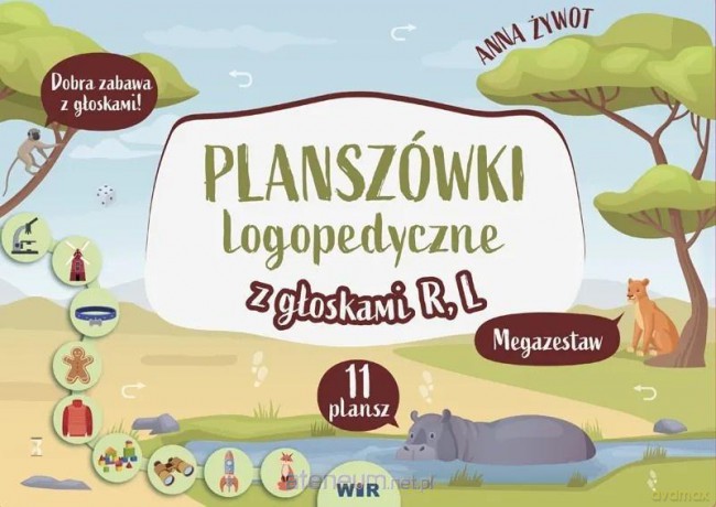 Planszówki logopedyczne z głoskami R, L - Anna Żywot [KSIĄŻKA]