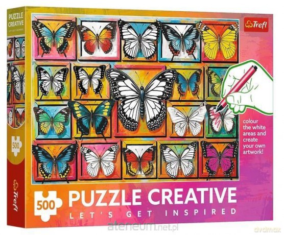 TREFL 500 el. Kolekcja motyli [PUZZLE]