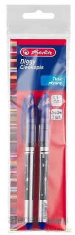 Długopis żelowy Diggy 0,5mm nieb. 2 szt