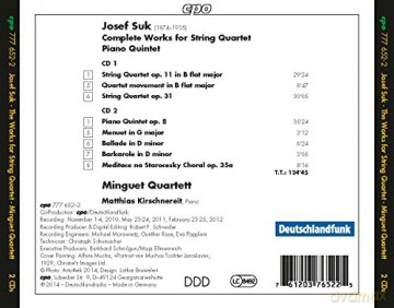 Matthias Kirschnereit: Suk:Complete String Quartets [2CD]