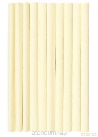Bibuła marszczona kremowa 10szt 50x200cm