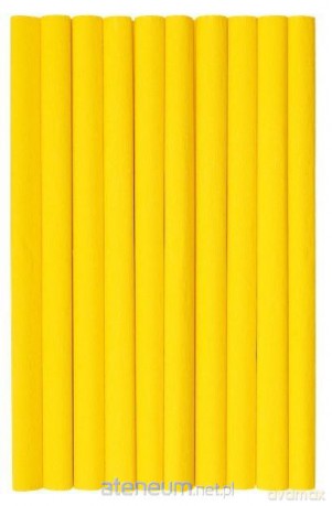Bibuła marszczona żółta 10szt 50x200cm