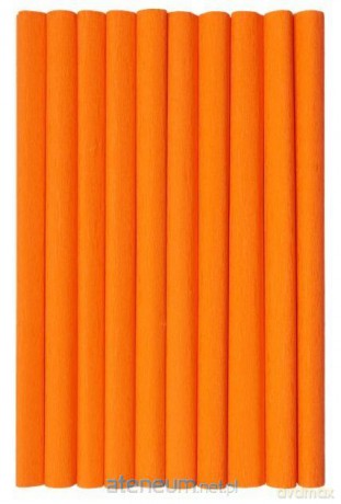 Bibuła marszczona pomarańcz. ciemny 10szt 50x200cm