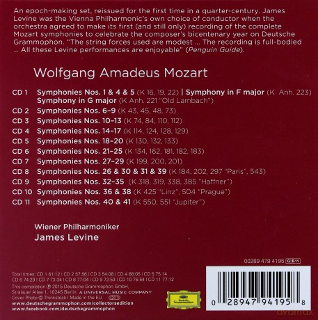 Wiener Philharmoniker: Mozart: The Symphonies [11CD]