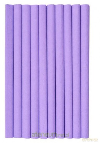 Bibuła marszczona liliowa 10szt 50x200cm