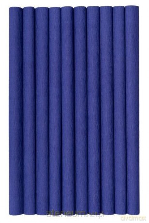 Bibuła marszczona granatowa 10szt 50x200cm HERLIZ
