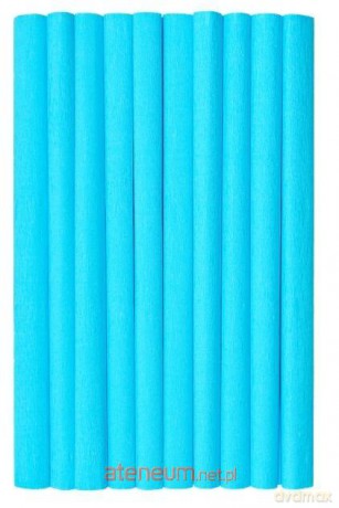 Bibuła marszczona lazurowa 10szt 50x200cm