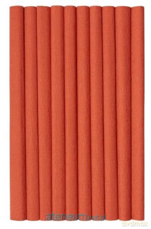 Bibuła marszczona brąz 10szt 50x200cm