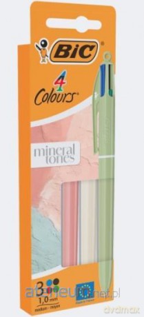 Długopis Mineral Tones mix 1mm 3szt