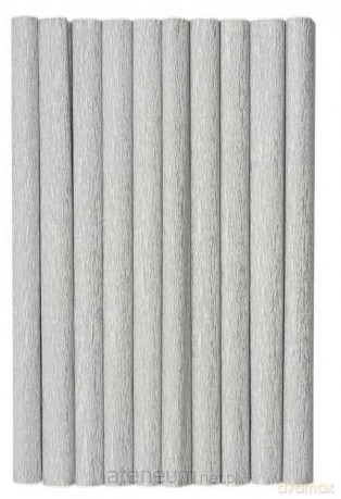 Bibuła marszczona srebrna 10szt 50x200cm