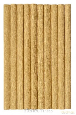 Bibuła marszczona złota 10szt 50x200cm
