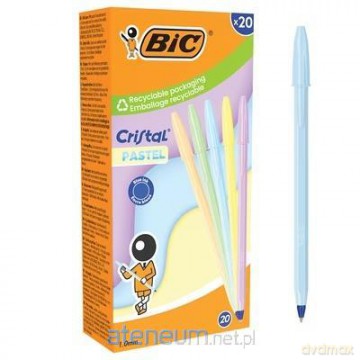 Długopis Cristal Pastel 1mm niebieski (20szt)