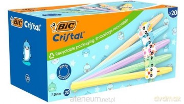 Długopis Cristal Figurine 1mm niebieski (20szt)BIC