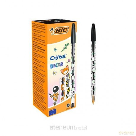 Długopis Cristal Kawaii 1mm czarny (20szt)