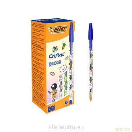Długopis Cristal Kawaii 1mm niebieski (20szt)