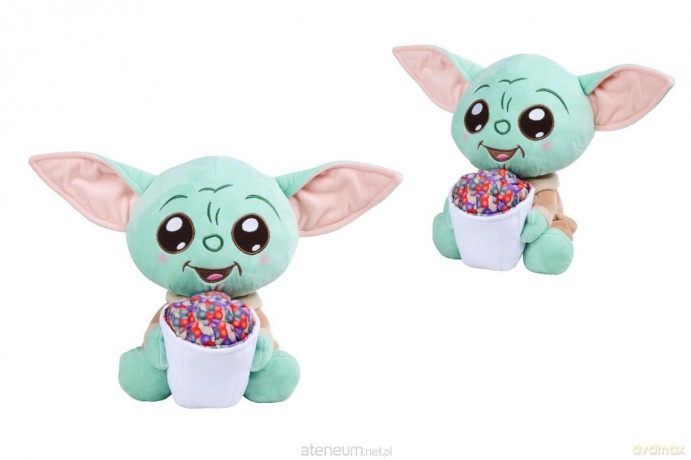 Disney Grogu z popcornem 25cm