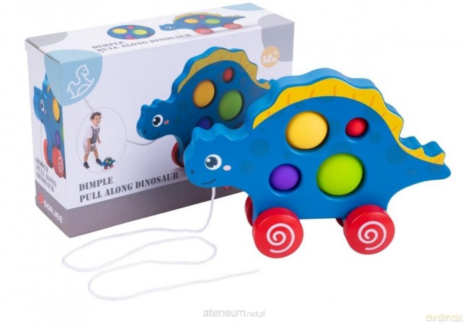 Figurka dinozaura do ciągnięcia POP IT